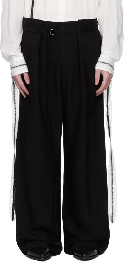 Ann Demeulemeester Black Finn High-comfort Trousers