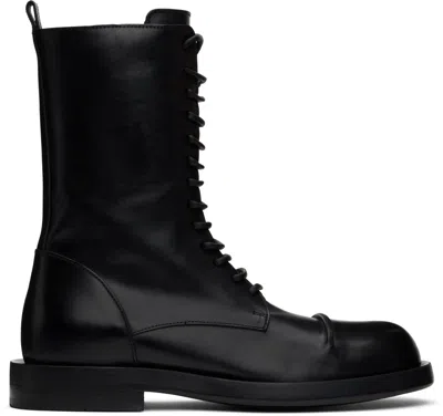 Ann Demeulemeester Gillian Combat Boots In Black