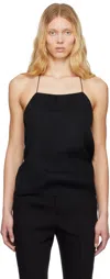 Ann Demeulemeester Black Heda Open Back Top In 099 Black