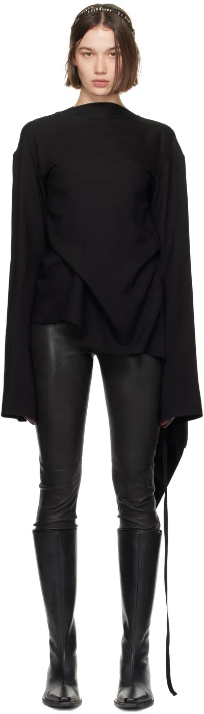 Ann Demeulemeester Black Hella Blouse In 099 Black