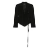 Ann Demeulemeester Lila Blazer In Black