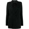Ann Demeulemeester Black Cavalier Blazer In Black