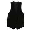 Ann Demeulemeester Juikko Vest In Black Viscose In Black