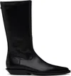 Ann Demeulemeester Black Jani Pointy Cowboy Boots In 099 Black