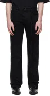 Ann Demeulemeester Black Jonas 5-pockets Slim Fit Jeans In Black