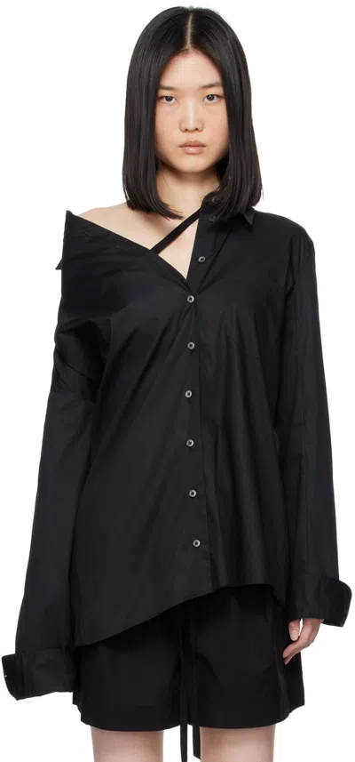 Ann Demeulemeester Black Jula Shirt In 099 Black