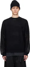 Ann Demeulemeester Black Kamillo Oversize Sweater In Black