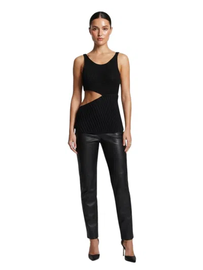 Ann Demeulemeester Black Knitted Scoop Neck Top