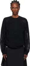 Ann Demeulemeester Black Lalla Oversize Sweater In Black