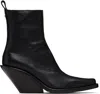 Ann Demeulemeester Black Larisa Ankle Boots In Black