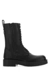 Ann Demeulemeester 40mm Danny Leather Combat Boots In Black