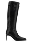 Ann Demeulemeester Edmunda Buckled Leather Knee Boots In Black