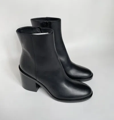 Pre-owned Ann Demeulemeester Black Leather Heeled Boots Size Eu 40 / Uk 7 / Us 9.5