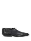 Ann Demeulemeester Pointy Micro Heel Cowboy Shiny Calf In Black