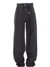 Ann Demeulemeester Claire 5-pockets Comfort Trousers Faded Denim In Black