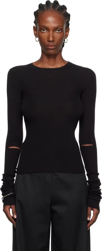 Ann Demeulemeester Black Lyell Sweater