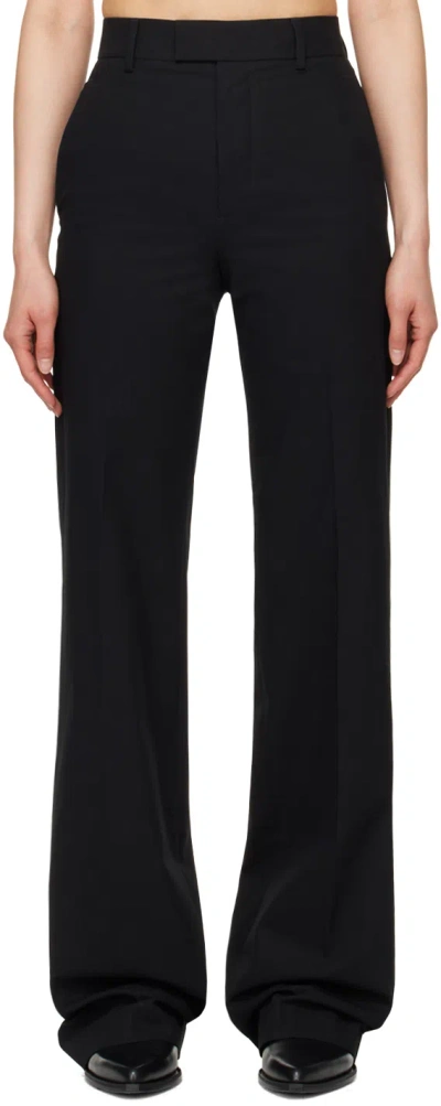 Ann Demeulemeester Black Maaike Trousers In 099 Black