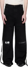 Ann Demeulemeester Olan 5 Pocket Distressed High-comfort Jeans In Black