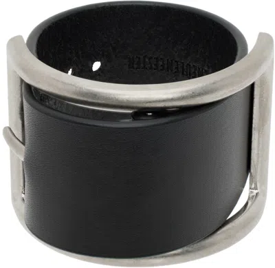 Ann Demeulemeester Black Raza Squared Bracelet In 099 Black