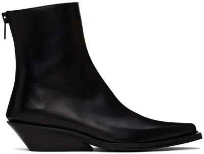 Ann Demeulemeester Rumi Cowboy Ankle Boots In Black