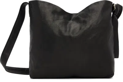 Ann Demeulemeester Black Runa Medium Soft Shoulder Bag