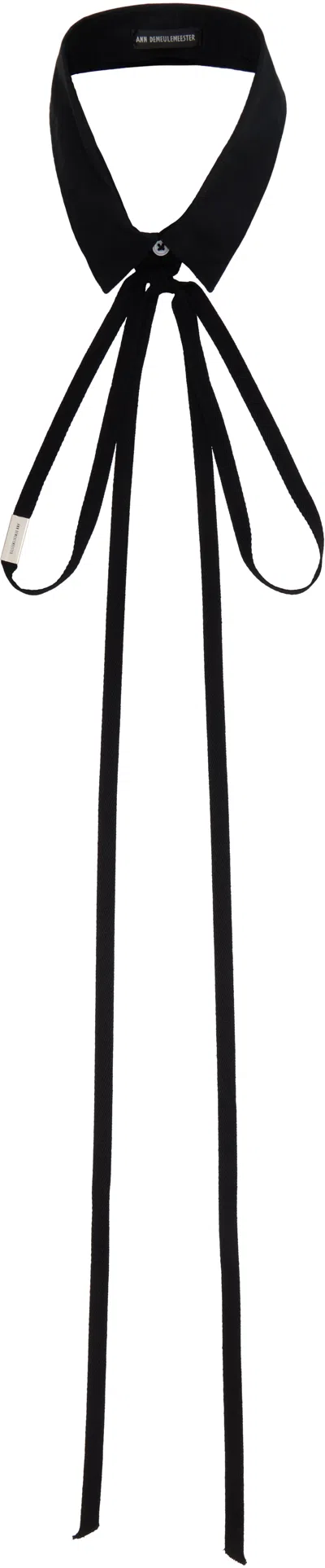 Ann Demeulemeester Black Ruud Shirt Collar Necklace