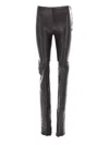 Ann Demeulemeester Signature Leggings Nappa Brillant Stretch In Black