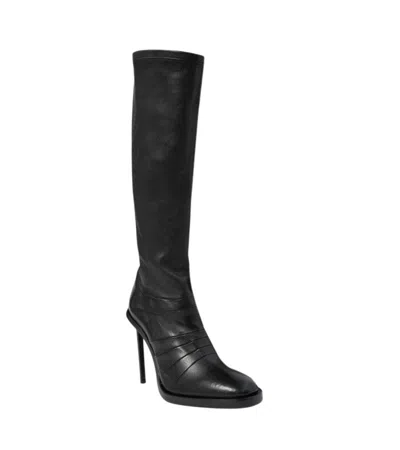 Ann Demeulemeester Black Solid Heel Boots