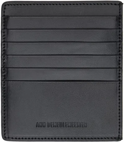 Ann Demeulemeester Black Squared Card Holder