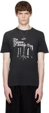 Ann Demeulemeester Black Standard Chandelier Print T-shirt In Black
