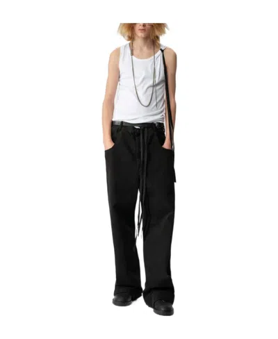Ann Demeulemeester Black Straight Jeans