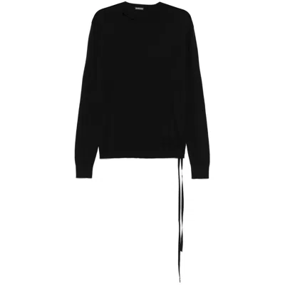 ANN DEMEULEMEESTER BLACK SWEATERS