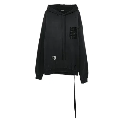 Ann Demeulemeester Black Sweaters & Knitwear - Hoodies Men In Blue