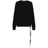Ann Demeulemeester Open-knit Jumper In Black