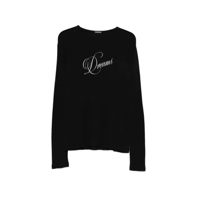 Ann Demeulemeester Greg Slim Fit Long Sleeves T-shirt In Black