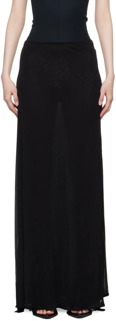 Ann Demeulemeester Black Tana Maxi Skirt In 099 Black