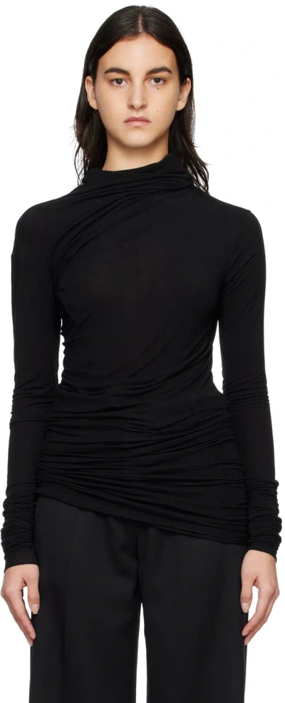 Ann Demeulemeester Black Tatiana Turtleneck