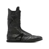 Ann Demeulemeester Palne High-top Boxing Sneakers In Black