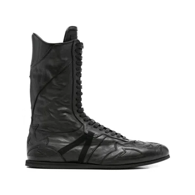 ANN DEMEULEMEESTER ANN DEMEULEMEESTER BLACK TRAINERS - HI-TOPS MEN
