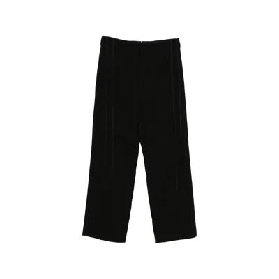 Ann Demeulemeester Black Trousers Men In Purple