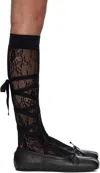 Ann Demeulemeester Black Una Ballerina Flats In Black