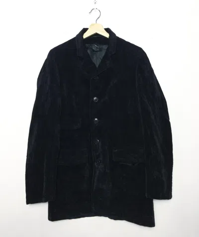 Pre-owned Ann Demeulemeester Black Velvet Jacket Made