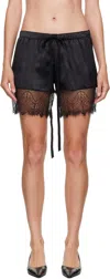 Ann Demeulemeester Vere Micro Boxer With Lace In Black