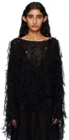 Ann Demeulemeester Black Vilta Sweater In Black