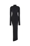 Ann Demeulemeester Cyntia Long Asymmetric High Neck Sweater In 099