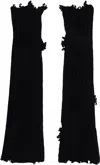 ANN DEMEULEMEESTER BLACK ZARINA ARM WARMERS