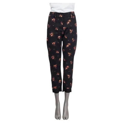 Pre-owned Ann Demeulemeester Blakke Cotton Winona Rose Glitter Pants 42 L In Red