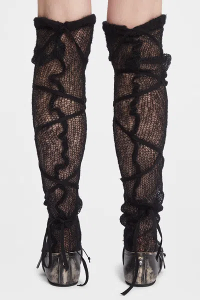Ann Demeulemeester Blasius Leg Warmers In Multi