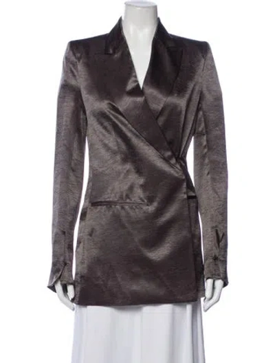 Pre-owned Ann Demeulemeester Blazer In Green