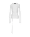 Ann Demeulemeester Suéter Cuello Redondo - Blanco In White